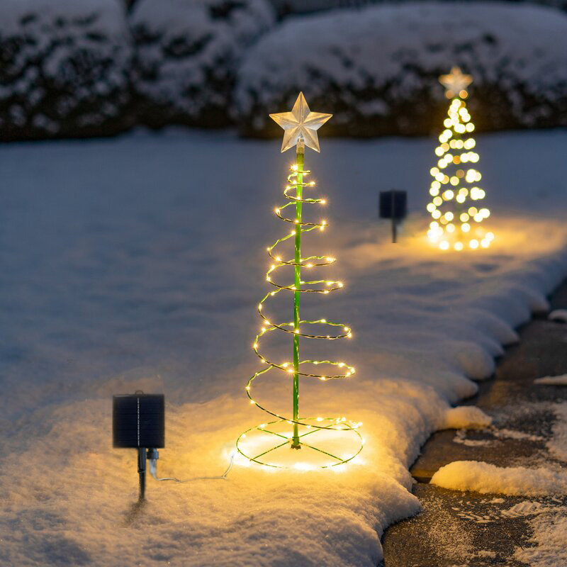 ソーラー クリスマスツリー イルミネーション ツリー ライト ソーラーライト 屋外 LED ガーデンライト クリスマス 電光ホーム