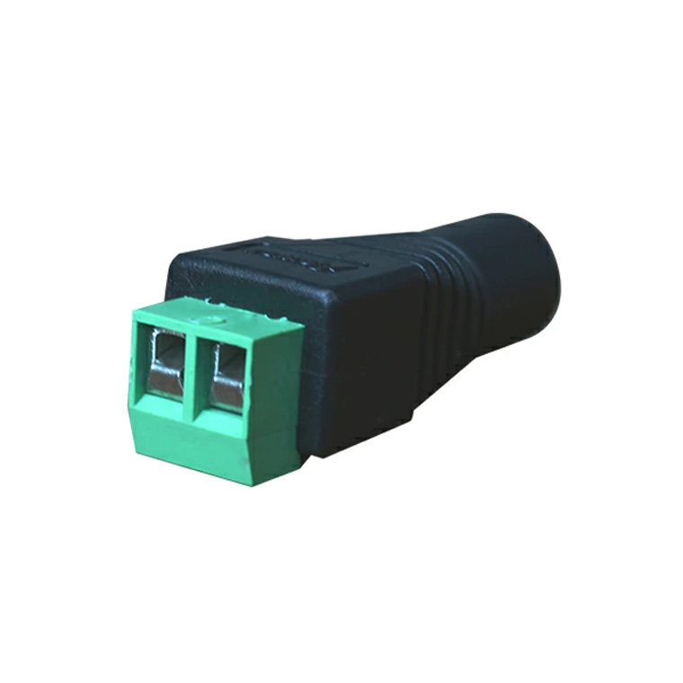 DC電源変換アダプター 5.5×2.5mm メス → 端子台 2極 ネジ式 DCジャック 変換コネクタ 配線簡単