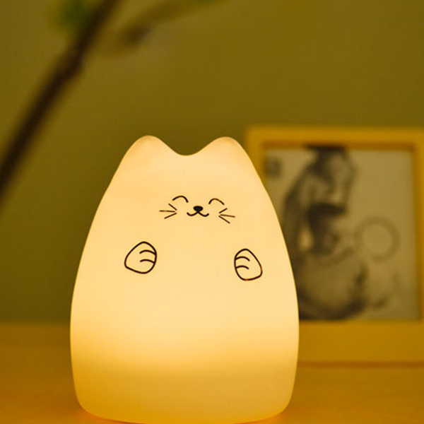 萌え猫 ランプ シリコン製 デスクライト バッテリ内蔵 | 電光ホーム