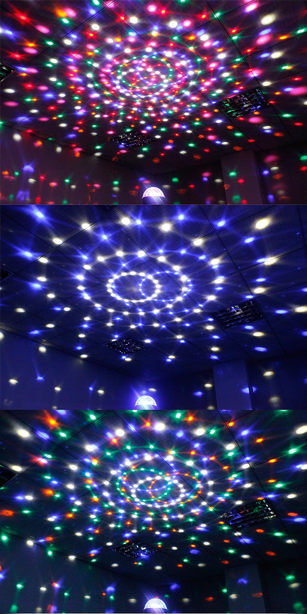ミラーボール ステージライト LED 音声起動 リモコン付き， 演出 舞台
