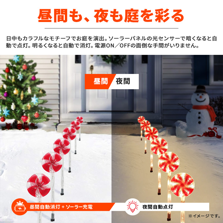 LED イルミネーション キノコ 赤 サンタ ツリー クリスマス 電飾 - 1