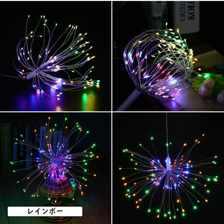 線香花火のようなイルミネーション 直径30cm 1球 リモコン付き 全2色 電光ホーム 線香花火のようなイルミネーション 直径30cm 1球 リモコン付き 全2色 電光ホーム